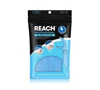 REACH Púa de hilo dental interdental, ángulo agudo para un mejor alcance, abollada para un mejor agarre, sin PFAS | 90 hilos dentales, sabor a menta