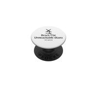 Reach The Unreachable Stars Don Quijote Cita Impresión Negra PopSockets PopGrip Adhesivo