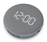 REACHER Despertador con vibración extra fuerte para personas que duermen profundamente, adultos y jóvenes, cojín vibratorio con batería, fácil de viajar, ajuste automático de brillo