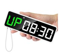 Reacher Temporizador Portátil de Gimnasio con Reloj para Casa Garaje, Cuenta Regresiva/Arriba, Cronómetro, Temporizador Fitness de Intervalos de Entrenamiento con Batería Potente, Imán Fuerte