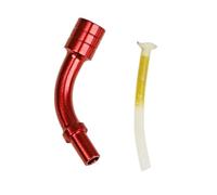 ReachMall 2 fideos de tubo guía de cable V-Brake de aleación de aluminio con forro de policarbonato para un cambio suave, compatible con desviador trasero de bicicleta de montaña