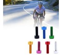 ReachMall 2 tornillos M5 x 15 mm para jaula de botella de bicicleta, cabeza hexagonal, tornillos de aleación de aluminio, antioxidantes para soporte de agua, montaje de carreras, ciclismo