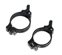 ReachMall Abrazadera de desviador delantero de 31,8/34,9 mm, adaptador de aleación de aluminio a prueba de óxido, convierte el montaje directo en soldadura para bicicletas de carretera y montaña