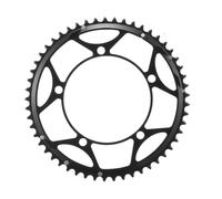 ReachMall Bielas de aleación de aluminio CNC 130BCD 39T/53T para doble plato para bicicleta plegable, color negro y plateado