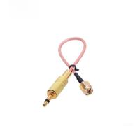 ReachMall Cable adaptador de 3,5 mm hembra a macho SMA RG316 coaxial chapado en oro para sistema de antena receptora de escáner, 15 cm