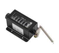 ReachMall Contador mecánico industrial de 6 dígitos, cuerpo de metal para maquinaria de conteo de balas D94-S