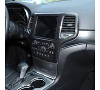 ReachMall Cubierta de panel de navegación GPS de carbono, patrón de fibra de carbono, ajuste estable para Jeep Grand para Cherokee 2014-2018