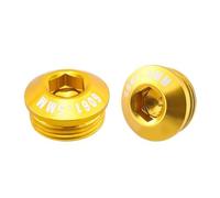 ReachMall Cubierta de pedal de bicicleta de aleación de aluminio, tornillos de bloqueo de 14 mm, diseño para bicicleta plegable de carretera de montaña, piezas de repuesto negro, rojo y dorado