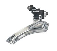 ReachMall Desviador delantero, 7/8/9 velocidades de montaje directo para bicicleta plegable, acero negro plateado