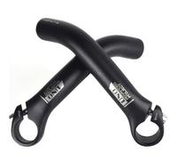 ReachMall Empuñaduras de aleación de aluminio para manillar, 22,2 mm, ergonómicos, para barra transversal MTB, color negro (2 unidades)