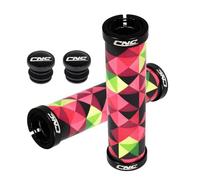 ReachMall Empuñaduras de silicona para manillar, antideslizantes, amortiguadoras de golpes, para ciclismo de montaña, carretera, 130 mm de longitud, color negro