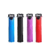 ReachMall Fundas de silicona para agarre de bicicleta, antideslizantes que absorben los golpes, empuñaduras para manillar de bicicleta plegable, tapones de barra de extremo de bloqueo de 147 mm