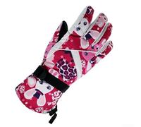 ReachMall Guantes térmicos de invierno para mujer con puntas sensibles para pantalla táctil, impermeables, resistentes al viento, guantes de esquí para snowboard, escalada, conducción, negro, gris