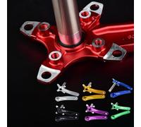 ReachMall Juego de bielas de aleación de aluminio de 170 mm con kit de pedalier de dientes anchos y estrechos, cadena anticaída para transmisión individual, doble, triple