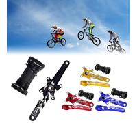 ReachMall Juego de bielas de aleación de aluminio de 170 mm, kit de manivela de bicicleta forjada en 3D y pedalier para marcos roscados de 68/73 mm y 89,5/92 mm