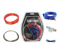 ReachMall Kit completo de cableado de coche 8GA 1500 W, juego de instalación de cables remotos de alimentación a tierra del Reino Unido