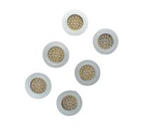 ReachMall Luz LED táctil de 12 V, luz blanca cálida de 2 W regulable con clips de resorte para caravana, autocaravana, barco, marina