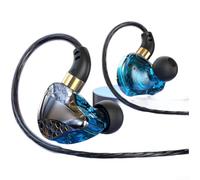 ReachMall Monitores intraurales con cable con micrófono, graves profundos, sonido envolvente 9D para consola de PC móvil, cable de 1,2 m (C)