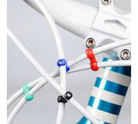 ReachMall Organizador de cables en forma de S/C de nailon, resistente a los rayos UV, para rutas de bicicleta de montaña, color negro, azul, amarillo, rojo y verde