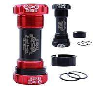 ReachMall Pedalier de 68-73 mm para BSA roscado CNC nailon y aleación de aluminio, juego reductor de rodamientos de cerámica para bicicleta de carretera MTB