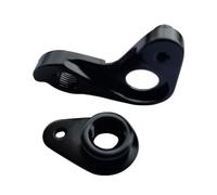 ReachMall Percha de cambio trasera de aleación de aluminio CNC, protección precisa de cambio de marcha, color negro, compatible con marcos de bicicleta