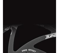ReachMall Plato de montaje directo de aleación de aluminio CNC 30T-40T de 6 mm, color negro, para bielas GXP, bicicleta de carretera, carreras, ciclismo, pieza de repuesto