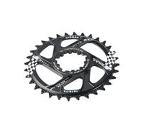 ReachMall Plato estrecho y ancho para SRAM GXP, 34/36/38/40T, rueda de cadena de aleación de aluminio 7075 de 3 mm, 8-12 velocidades, color negro
