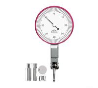 ReachMall Precisión para indicador de prueba de dial de graduación de 0,002 mm para prensa de taladro, calibre de reloj tipo palanca con marcha atrás automática 0-0,8 mm (grande 0-0,8 mm)