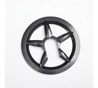 ReachMall Protector de plato con 5 agujeros 40-42T deflector de plástico negro para bicicleta plegable de carretera de montaña, protección y aspecto limpio