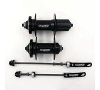 ReachMall QUANDO - Juego de bujes de freno de disco para bicicleta, 32/36H delantero y trasero con pinchos, eje Cr-Mo de aleación para 8/9/10 velocidades, color negro