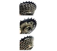 ReachMall Rueda libre giratoria de 7 velocidades 14-28T, engranaje trasero de acero para bicicleta eléctrica, compatible con buje roscado