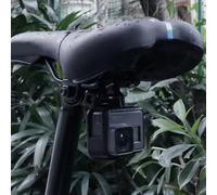 ReachMall Soporte de luz trasera de aleación de aluminio para Garmin Varia RCT715, soporte ligero para lámpara de bicicleta, color negro