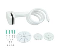 ReachMall Soporte para cámara de bebé, soporte ajustable de 360° para HelloBaby, Infant Optics DXR-8 Pro, Nanit, Eufy, Owlet, ABS + soporte de cuna de metal, color blanco