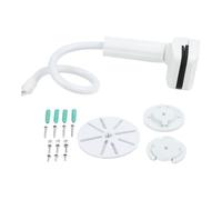 ReachMall Soporte para cámara de bebé, soporte ajustable de 360° para HelloBaby, Infant Optics DXR-8 Pro, Nanit, Eufy, Owlet, VAVA, ABS + soporte de cuna de metal, blanco (1,1 m)