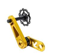 ReachMall Tensor de cadena de desviador trasero, rueda guía de una sola velocidad de aleación de aluminio CNC, para bicicleta de carretera MTB, color negro