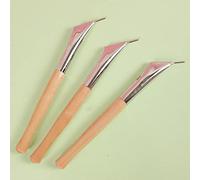 REACHYEA Juego de 3 piezas de acero inoxidable Batik herramienta para tallar obras de arte pintura pluma escultura cuchillo artesanía arte arcilla cerámica escultura cerámica cera impresión