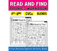 Read and Find Phonics: Fun Blends and Silent E Picture Search With Look Find and Color Activities for First Grade and Second Grade Workbook (Read and Find: Phonics Workbooks)