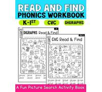 Read and Find Phonics: Fun Picture Search With Look and Find Activities for Kindergarten and First Grade Workbook (Read and Find: Phonics Workbooks)
