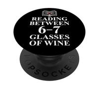 Read Between The Wines 6 7 Reading 6-7 Just One More Chapter PopSockets PopGrip Adhesivo
