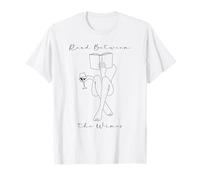 Read Between The Wines Book Club Wine Drinking Books Lovers Camiseta