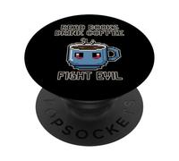 Read Books Drink Coffee Fight Evil PopSockets PopGrip Adhesivo