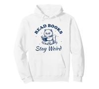 Read Books Stay Weird Cat Sudadera con Capucha