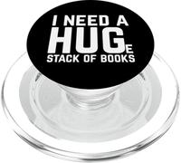 Read I Need a Huge Stack of Books PopSockets PopGrip para MagSafe