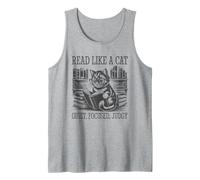 Read Like A Cat Camiseta sin Mangas