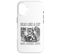 Read Like A Cat Carcasa para iPhone 16