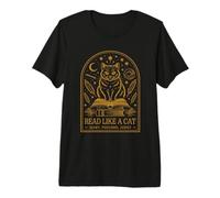 Read Like a Cat Quiet, Focused, Judgy Camiseta Premium