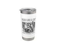 Read Like A Cat Vaso térmico de acero inoxidable de doble pared