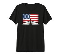 Read The Bible America - United States Flag Christian Faith Camiseta Premium