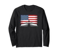 Read The Bible America - United States Flag Christian Faith Manga Larga