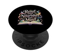 Read What Nourishes Your Mind Mentalidad del Lector |- PopSockets PopGrip Adhesivo